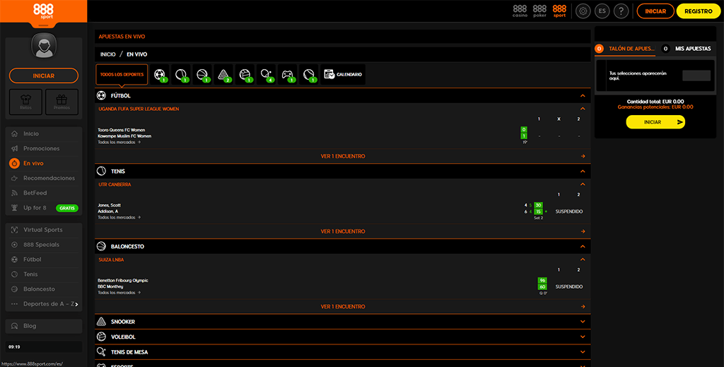 888sport apuestas en vivo