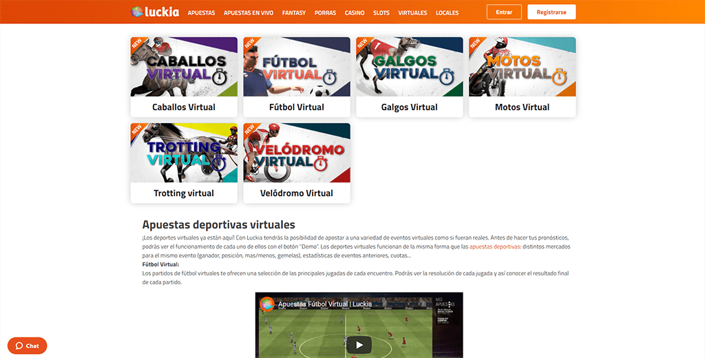 Luckia deportes virtuales