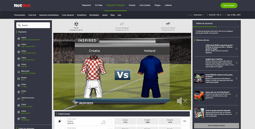 NetBet deportes virtuales